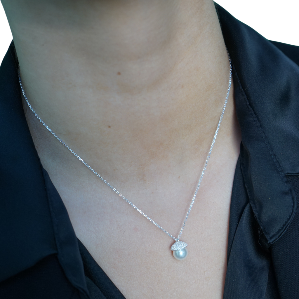 Collar Pearl Dome – Plata Fina 925