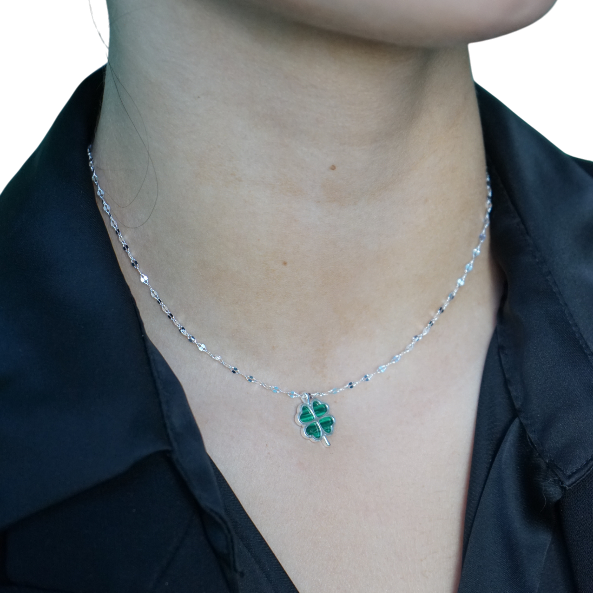 Collar Trébol de Cuatro Hojas – Plata Fina 925