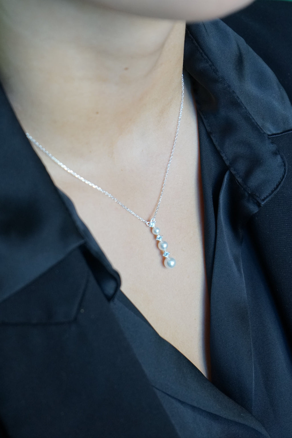 Collar Triple Perla – Plata Fina 925