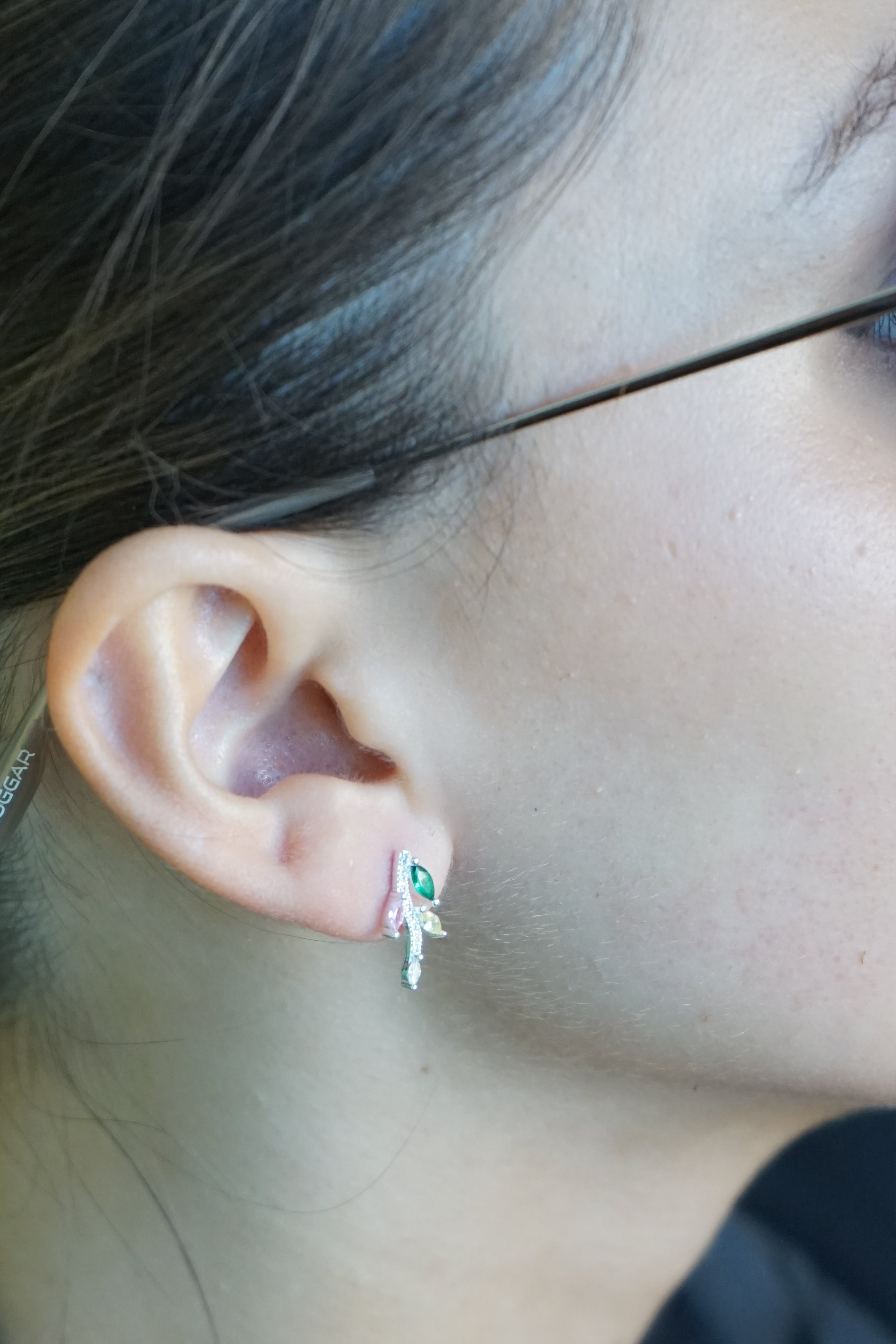 Aros Rama Brillante – Plata Fina 925