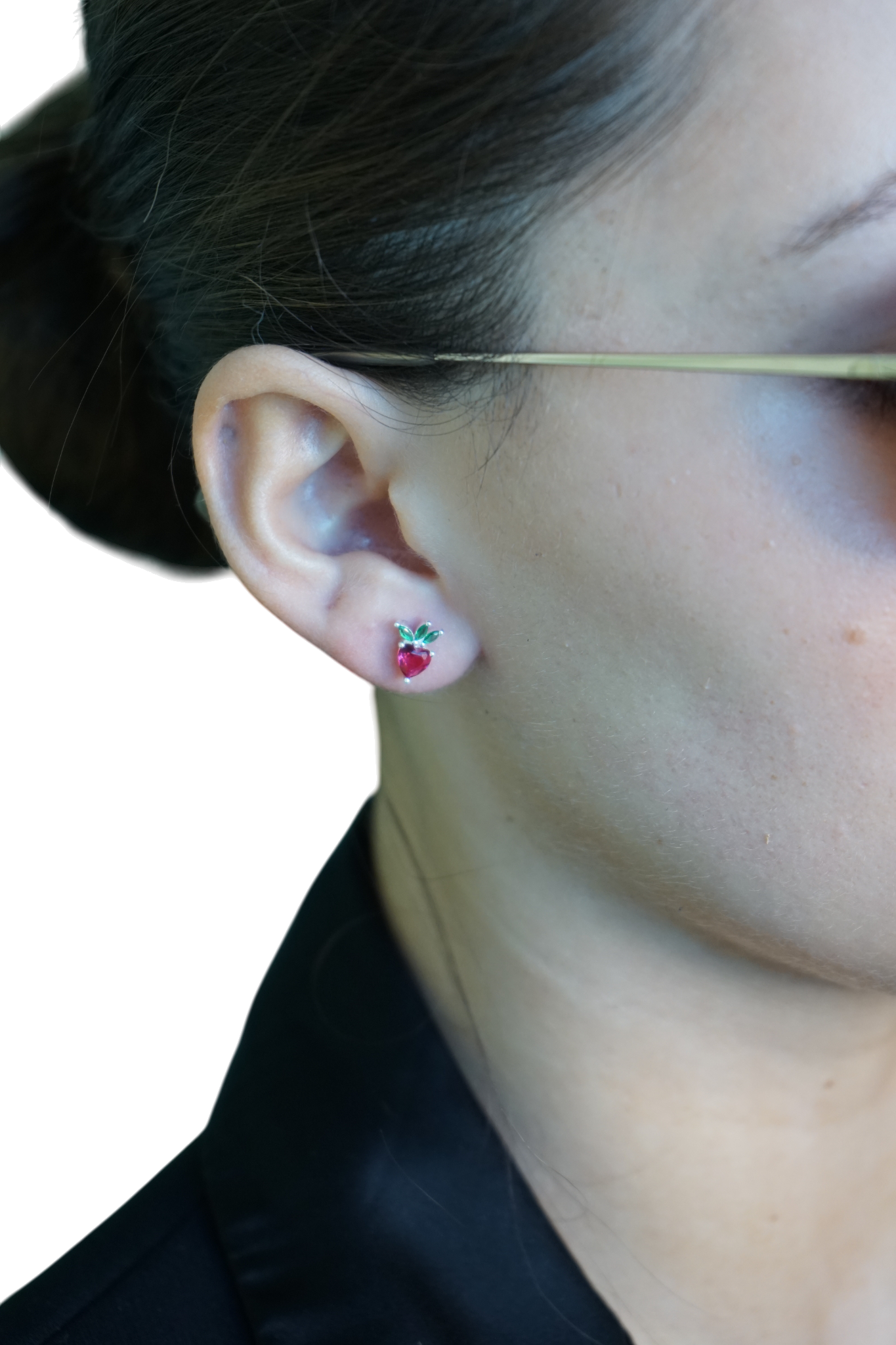 Aros Strawberry – Plata Fina 925