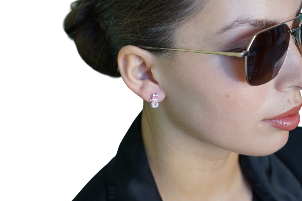 Aros Kitty Gem – Plata Fina 925