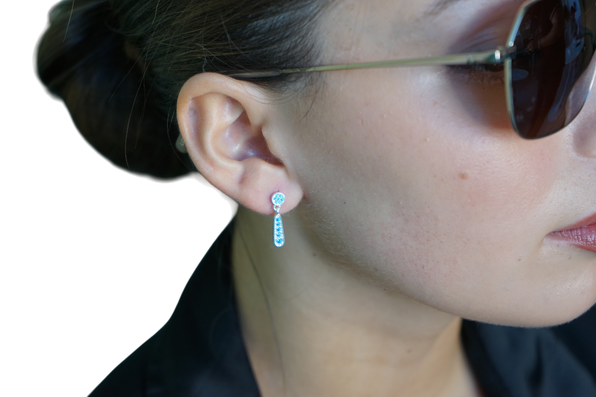 Aros Crystal Drop – Plata Fina 925