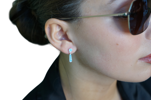 Aros Crystal Drop – Plata Fina 925