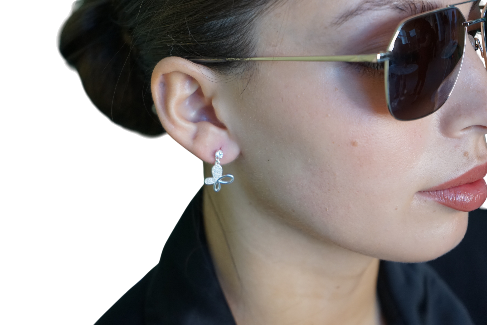 Aros Mariposa Elegante – Plata Fina 925