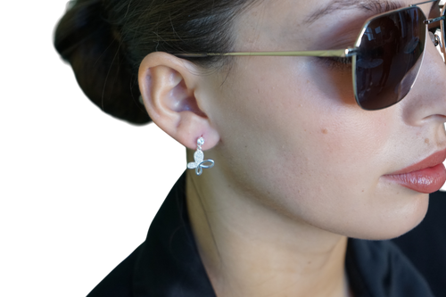 Aros Mariposa Elegante – Plata Fina 925