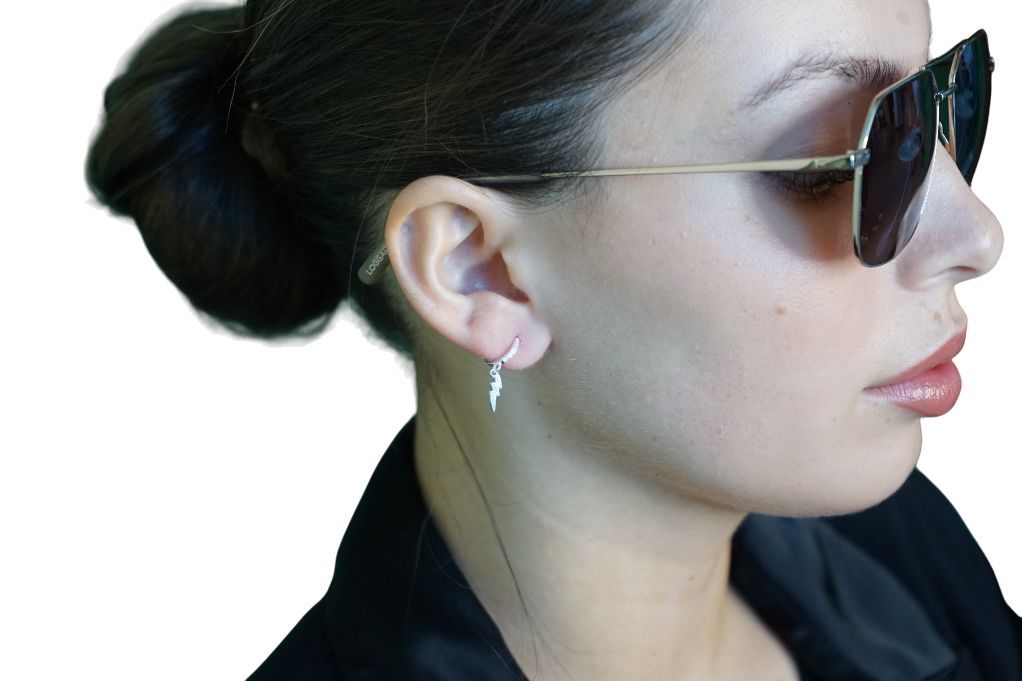 Aros Rayo Brillante – Plata Fina 925