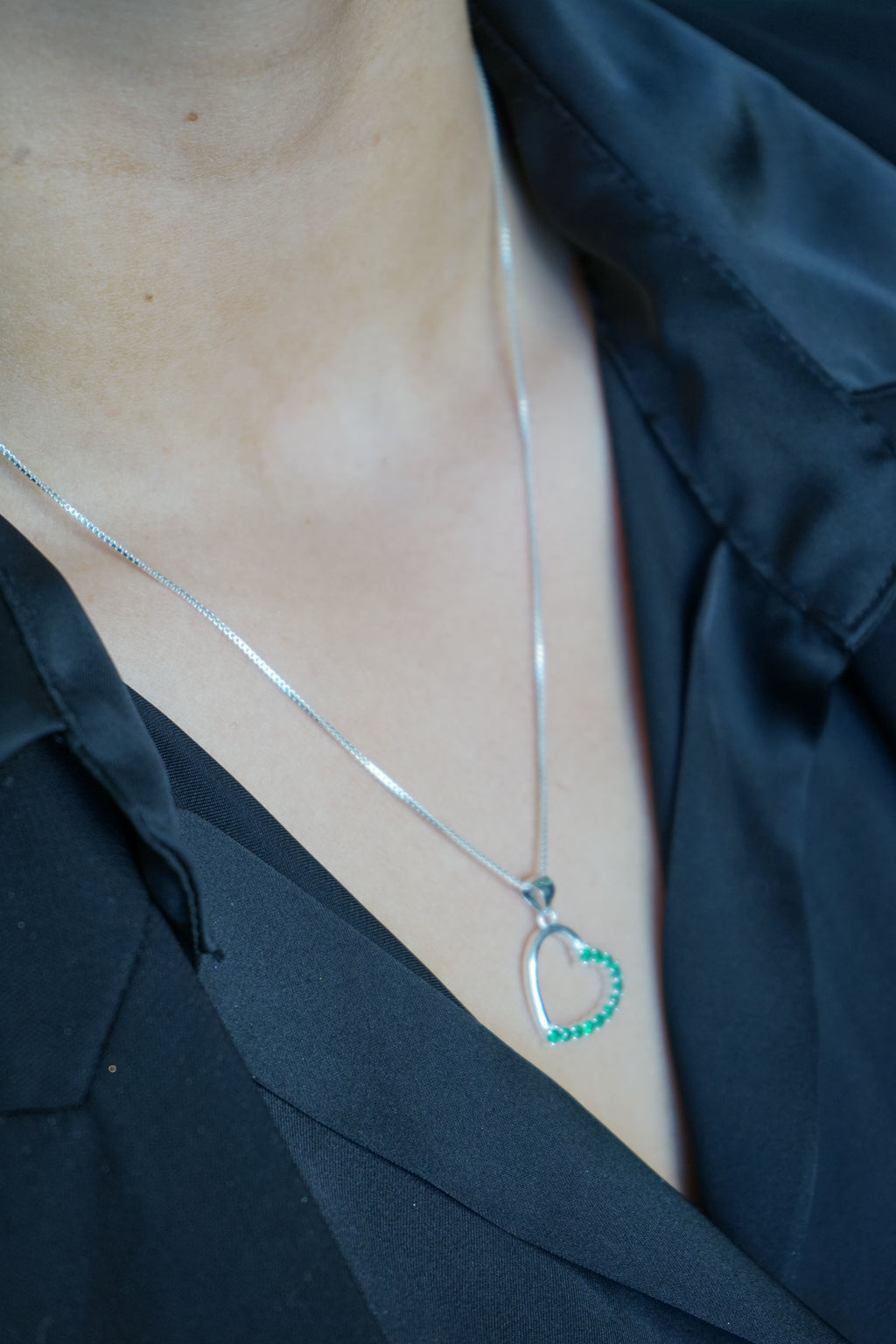 Colgante Corazón Arco – Plata Fina 925