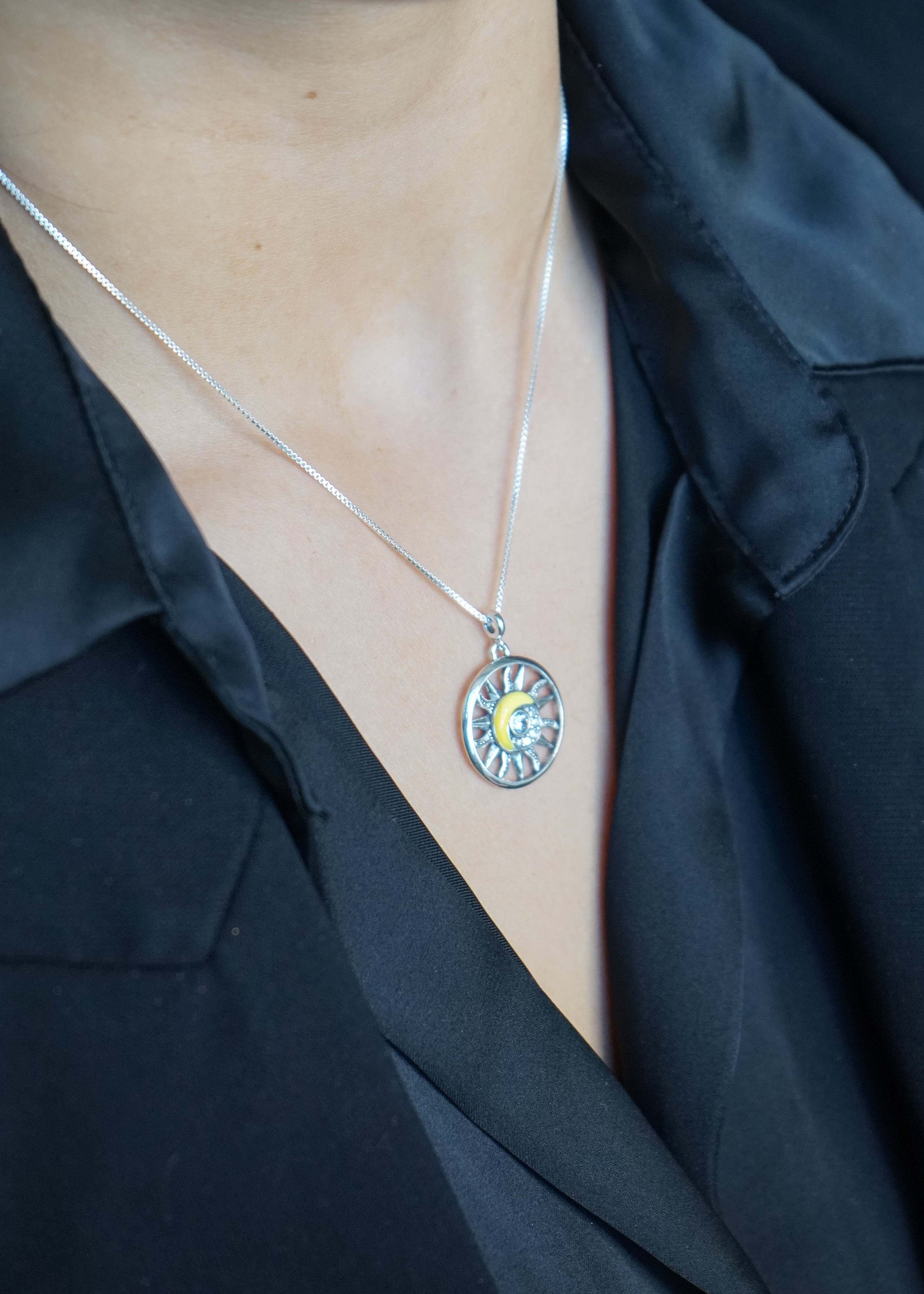 Collar Sol & Luna – Plata Fina 925