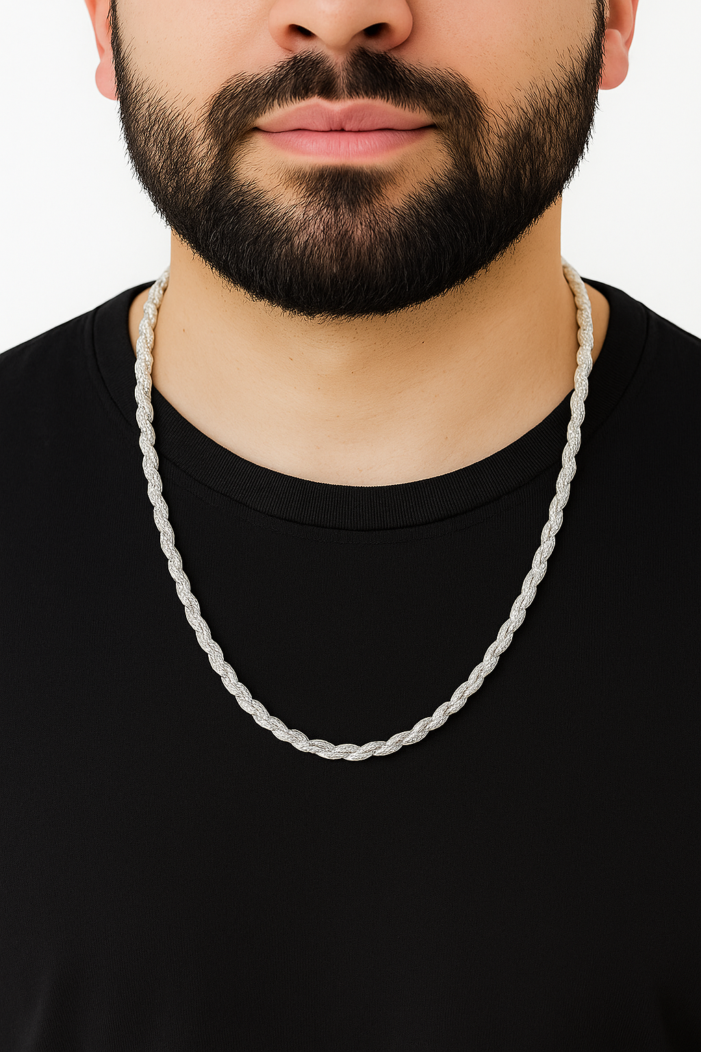 Cadena Tourbillon de Plata 925 – 4 mm · 60 cm