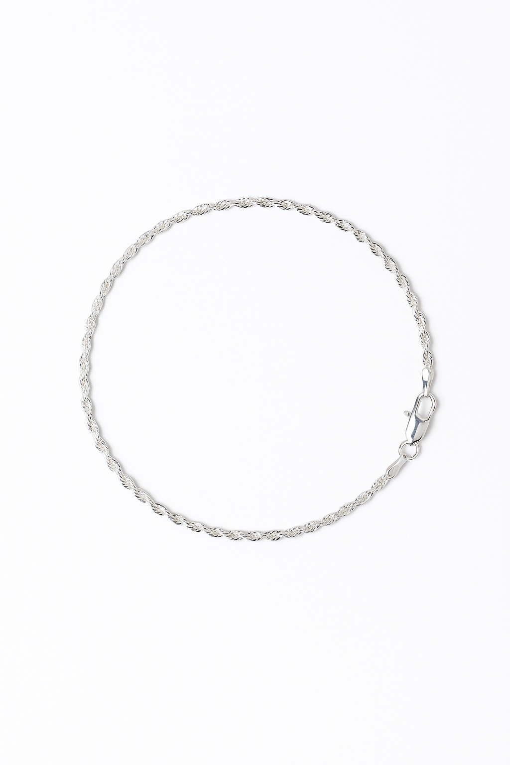 Pulsera Torbillon Especial · Plata Ley 925 · 21 cm · 3 mm (Exclusiva Kristus)