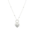 Collar Corazón Tallado – Plata Fina 925