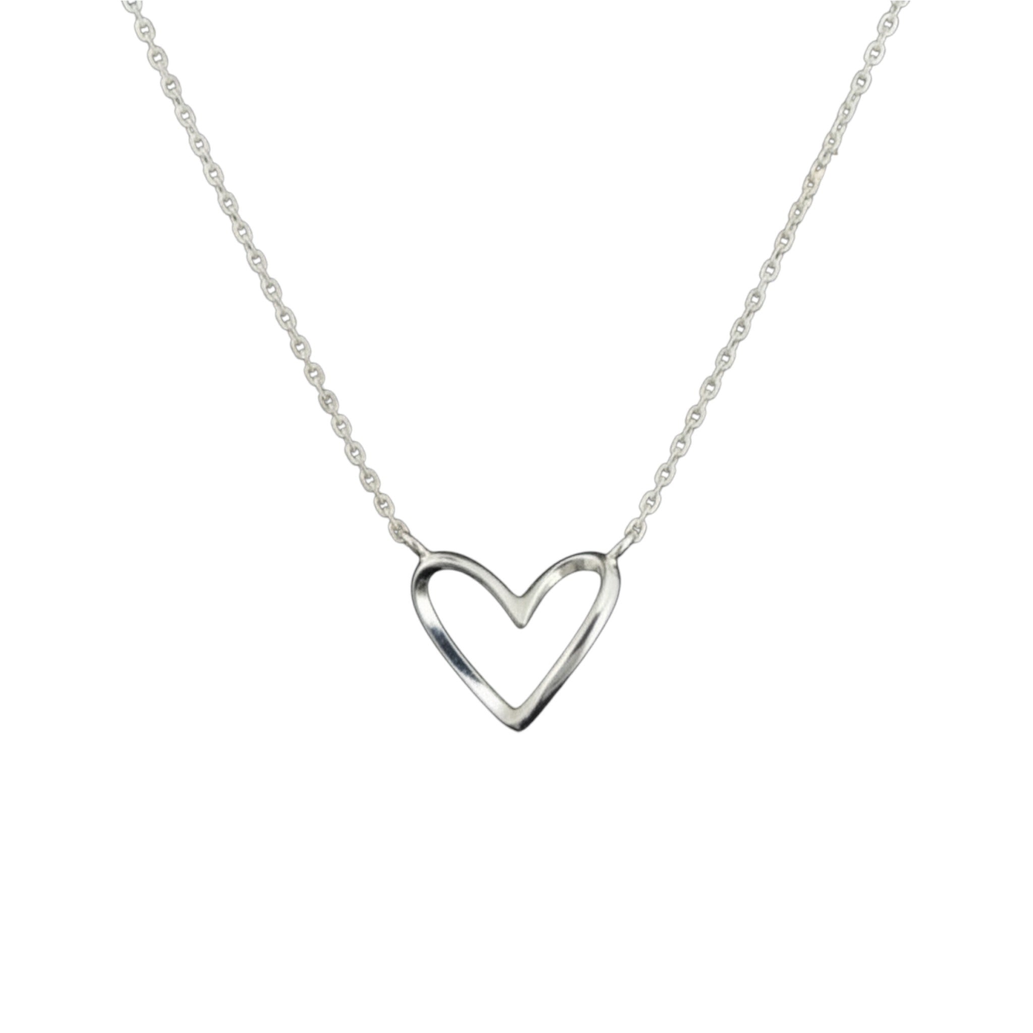 Collar Corazón Minimal – Plata Fina 925