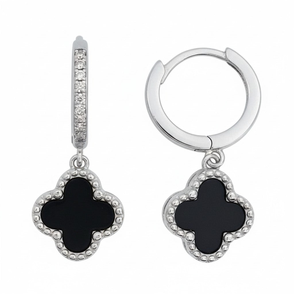 Aros Clover Luxe – Plata Fina 925